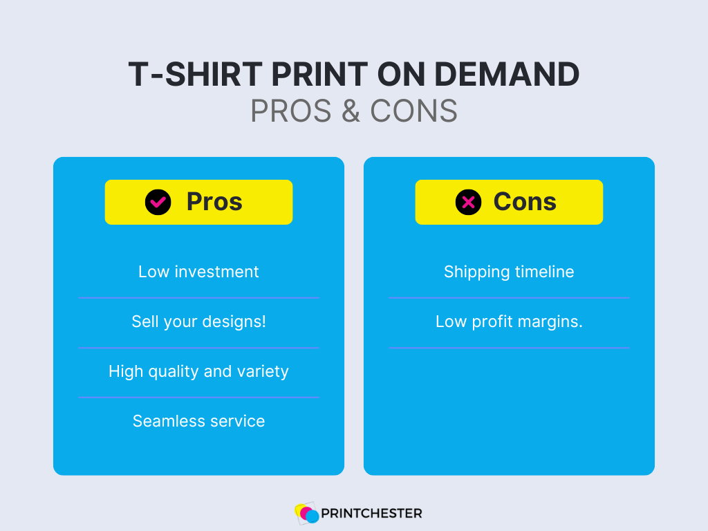 T-shrit print on demand pros and cons