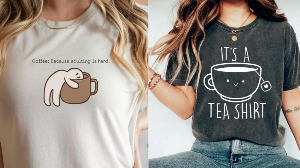 Coffee and tea T shirt Design Ideas
